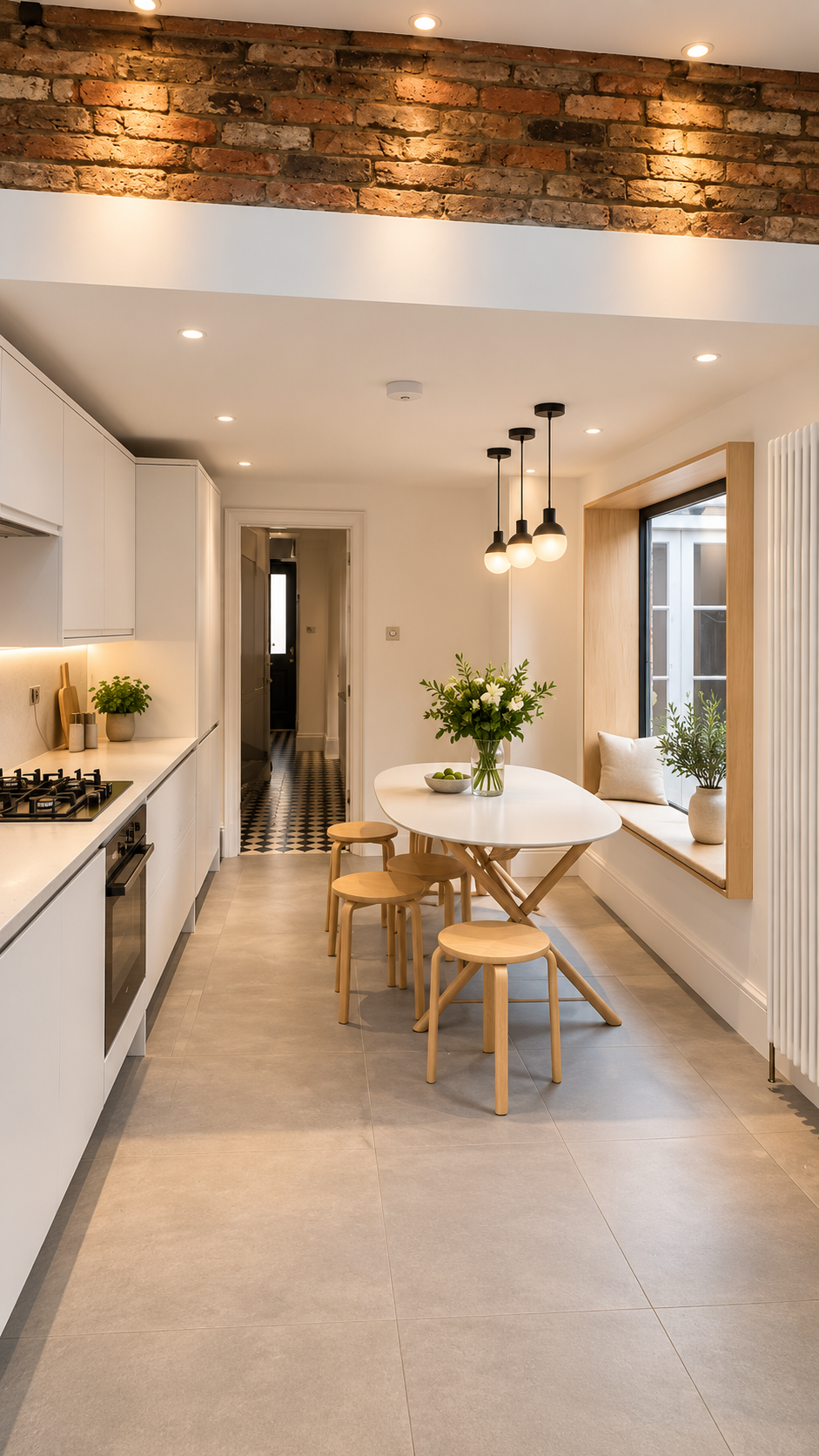 Completed kitchen and dining lighting installation by Sparks R Us
