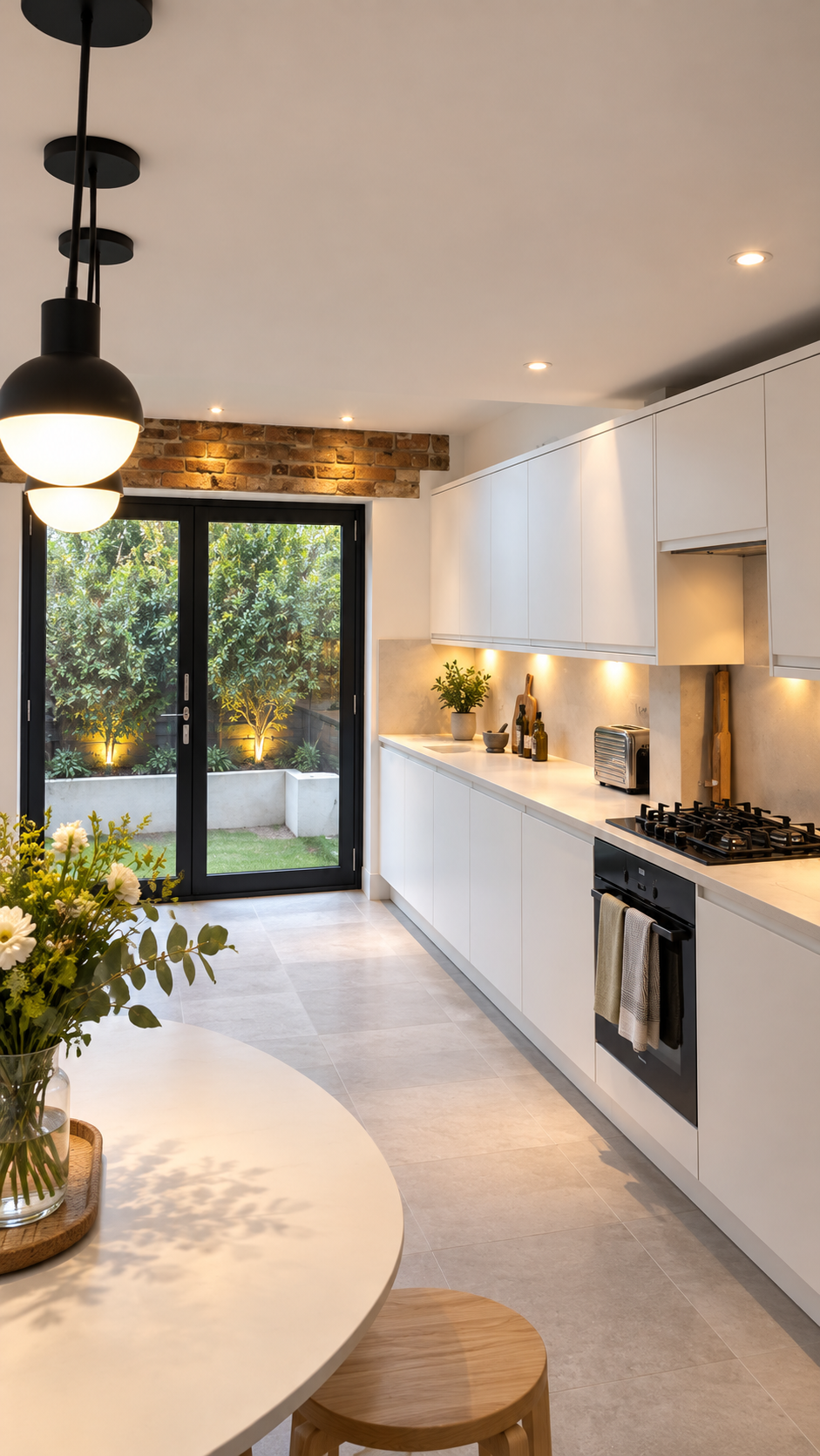 Modern interior and kitchen lighting installation by Sparks R Us